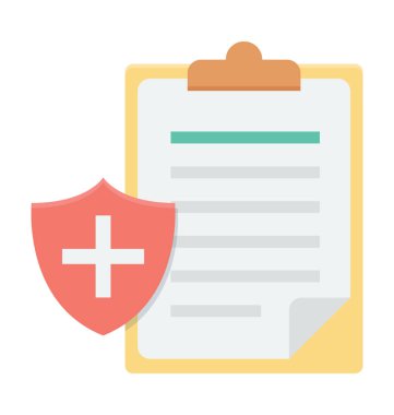  tıbbi rapor vektör simgesi