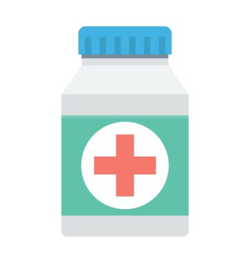  ilaç kavanozu vektör simgesi