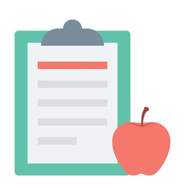  Diyet grafik vektör simgesi