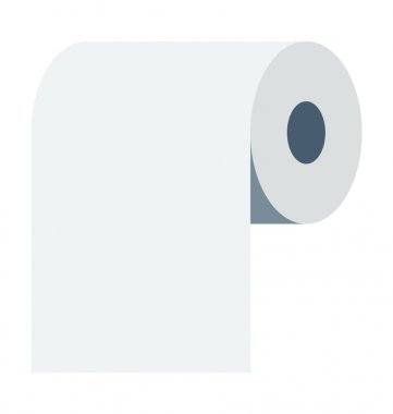  Doku Roll vektör simgesi 