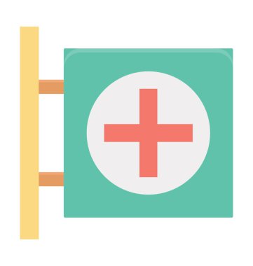  Hastane İmza Vektörü Simgesi