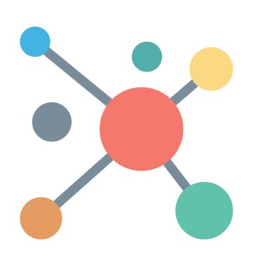  Atom vektör simgesi