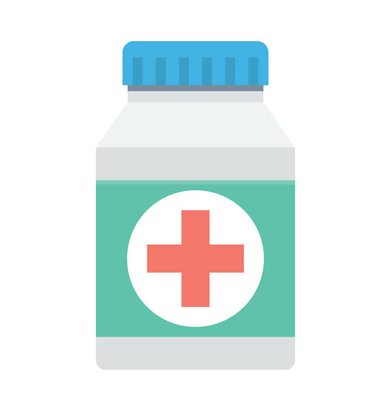  Medicine Jar Vector Icon