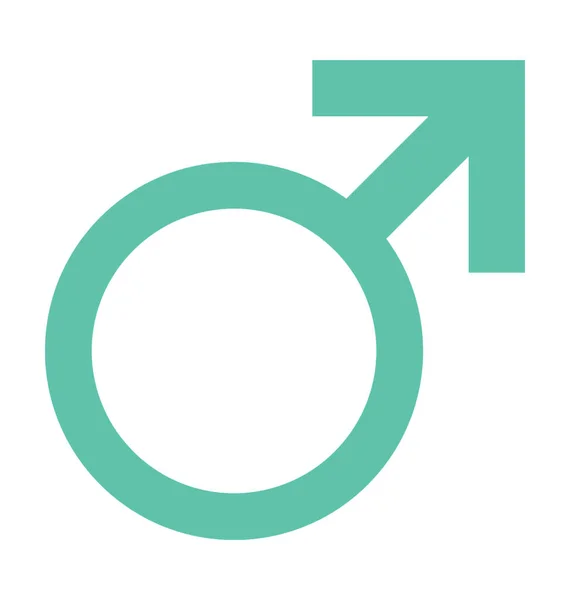 Male Gender Vector Icon — Stock Vector