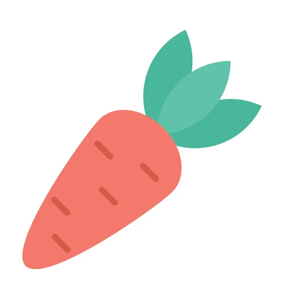 Carrot Vector Icon — Stock Vector