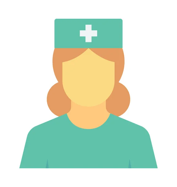 Enfermera Vector icono — Archivo Imágenes Vectoriales