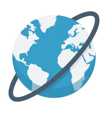  Dünya geniş vektör simgesi