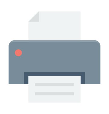  Yazıcı vektör simgesi