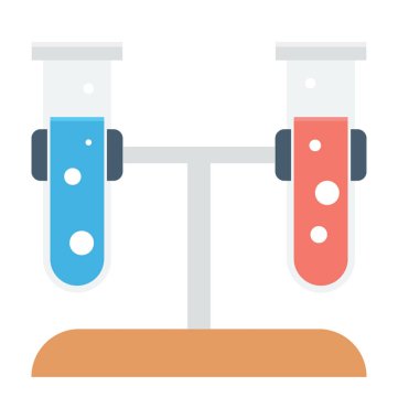  test tüp vektör simgesi