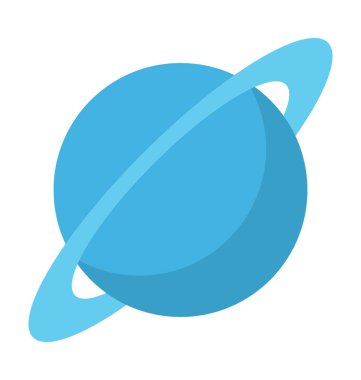  Gezegen vektör simgesi