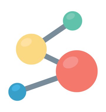  Atom vektör simgesi