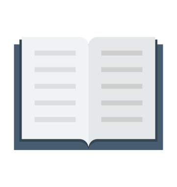  Kitap vektör simgesini aç