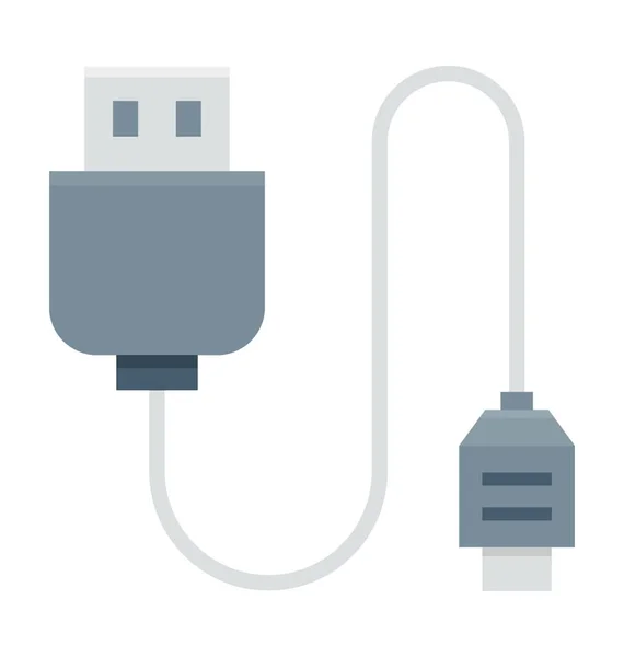 Cable de datos Vector Icon — Vector de stock