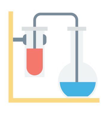  Laboratuvar Deney vektör simgesi 