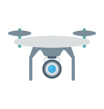  kamera drone vektör simgesi