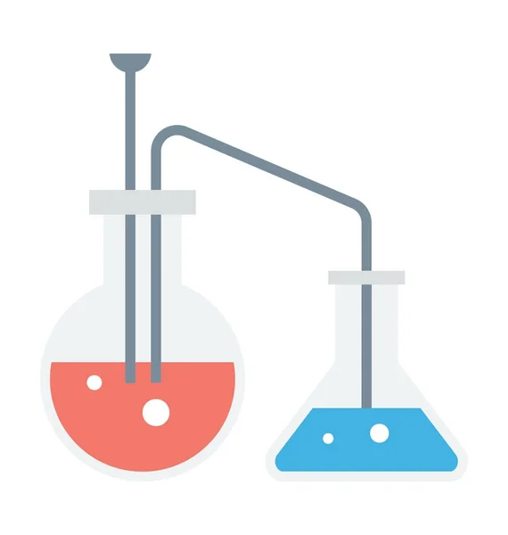 Conical Flask Vector Icon — Stock Vector