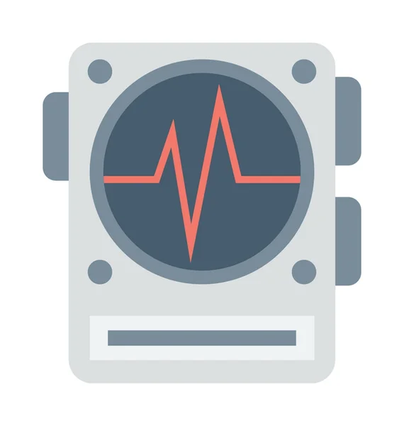 Ecg-Maschinenvektorsymbol — Stockvektor