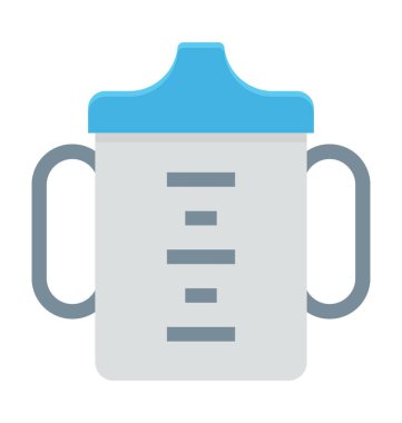  bebek şişe vektör simgesi