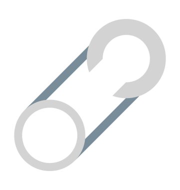  Güvenli iğne vektör simgesi