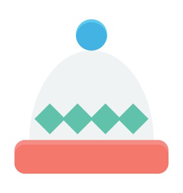  Örme kap vektör simgesi 