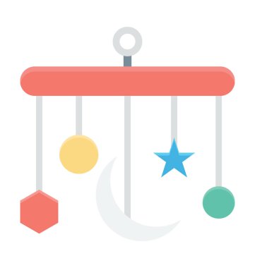  Beşik oyuncak vektör simgesi