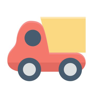  Kamyon oyuncak vektör simgesi
