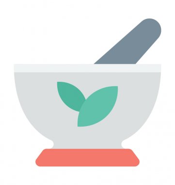 Harç havaneli vektör simgesi