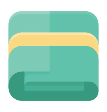 Banyo Havlu vektör simgesi