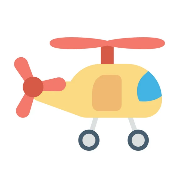Ícone do vetor do brinquedo do helicóptero — Vetor de Stock