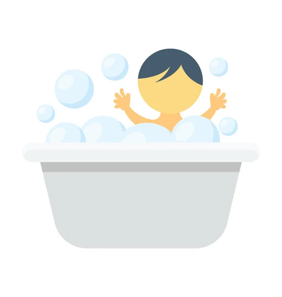 Baby bath vektor symbol — Stock vektor
