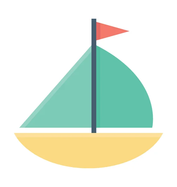 Boat Toy Vector Icon — Stock Vector