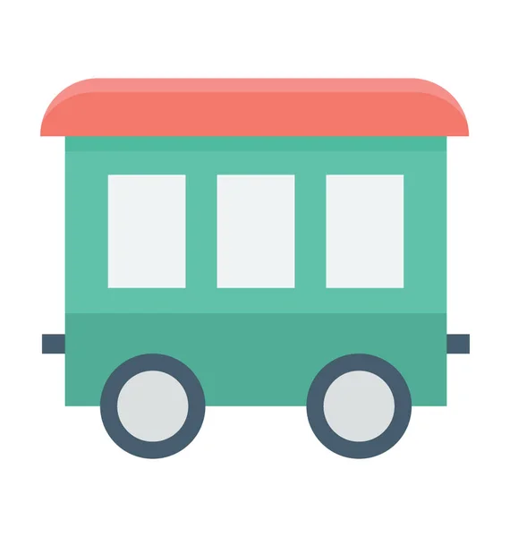 Toy Train Vector Icon — Stock Vector