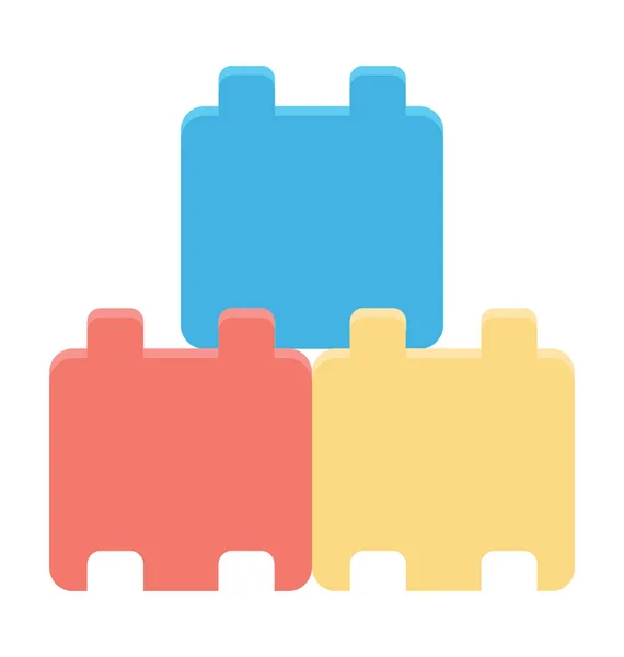 Jigsaw Vector icono — Vector de stock