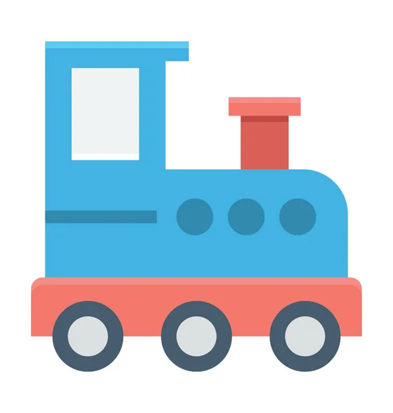 Toy Train Vector Icon — Stock Vector