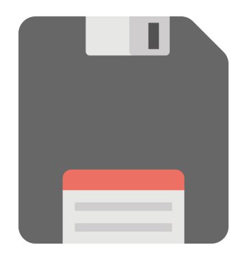 Disketin düz simgesi tasarım