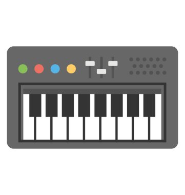 Düz simgesi tasarım bir piyano