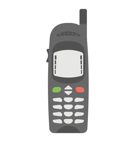 Konstrukce Ploché Ikony Bezdrátového Telefonu — Stockový vektor
