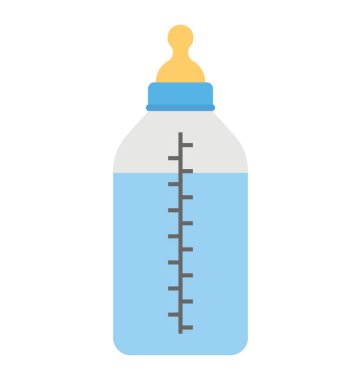 Düz simgesi tasarım bir besleme şişe