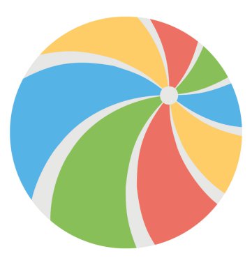 Renkli top, düz simgesi tasarım