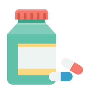 Gıda takviyeleri vektör simgesi