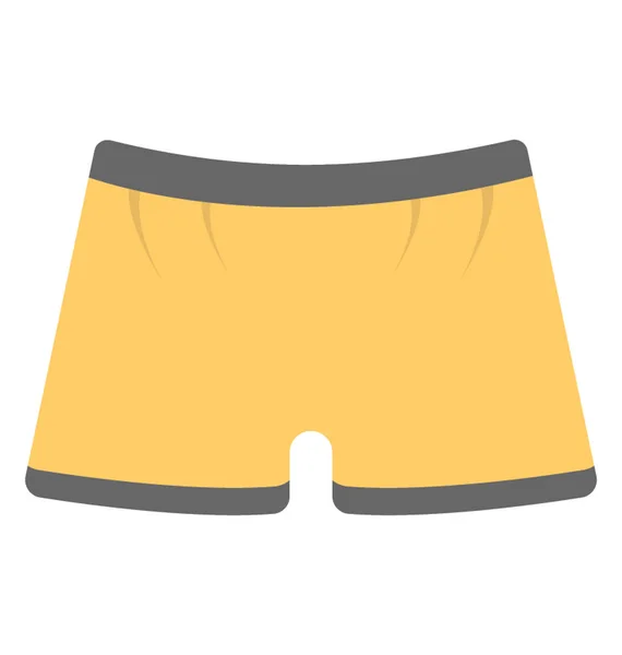 Underpants Flat Icon Design Beach Short — Stock Vector