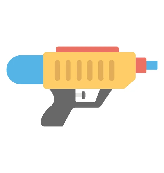 Flat Icon Design Kids All Time Favorite Toy Gun — Stock Vector