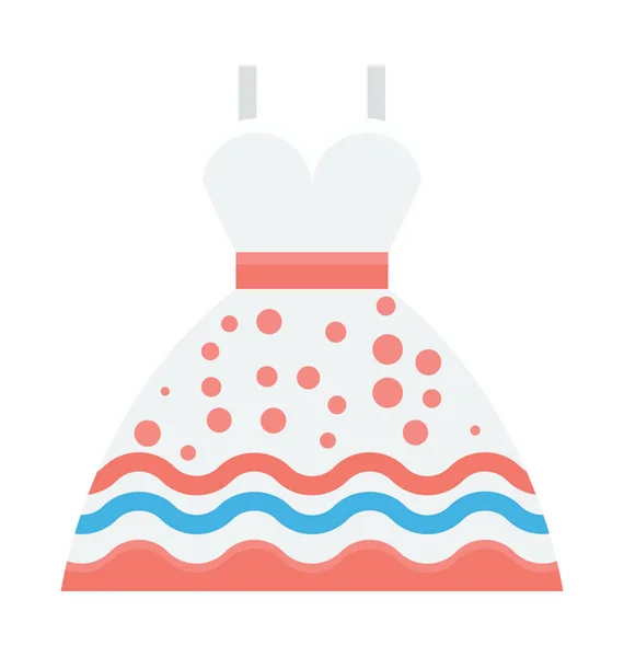 Frock Icône Vectorielle Couleur — Image vectorielle