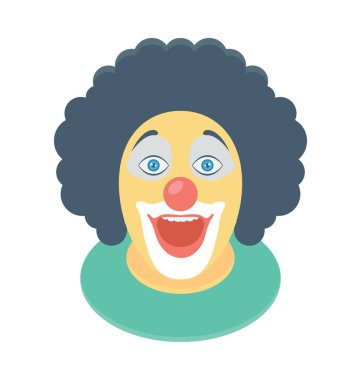 Joker yüz vektör simgesi