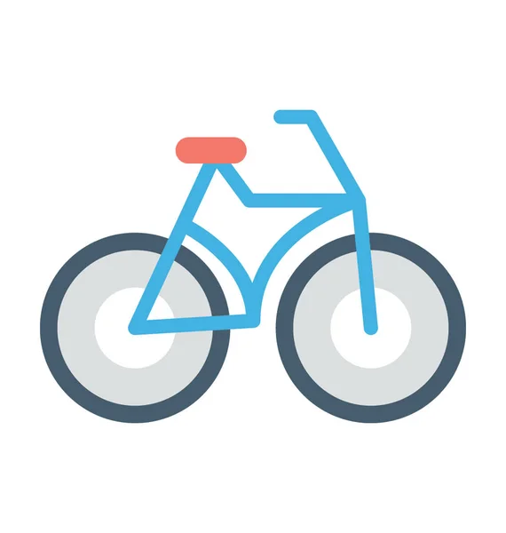 Cykeln Färgad Vektor Icon — Stock vektor