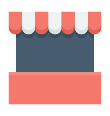 Gıda durak vektör simgesi