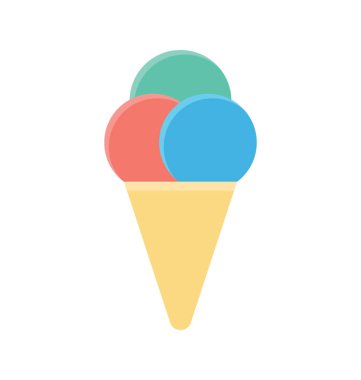 Buz koni vektör simgesi