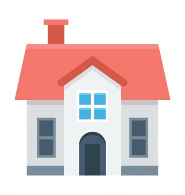  Müstakil ev vektör simgesi