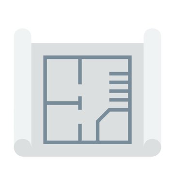  Blueprint vektör simgesi