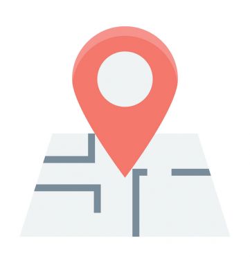  Konum pin vektör simgesi